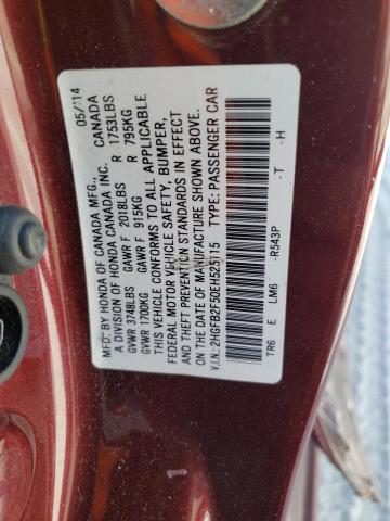 2HGFB2F50EH525115 Honda Civic Lx
