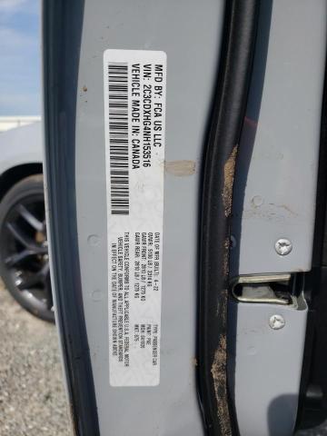 2C3CDXHG4NH153516 Dodge CHARGER GT