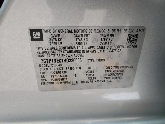 3GTP1NEC1HG326666 GMC Sierra C1500 Slt