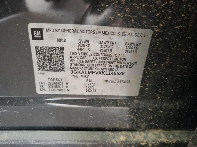 3GKALMEVXKL146536 GMC Terrain Sle