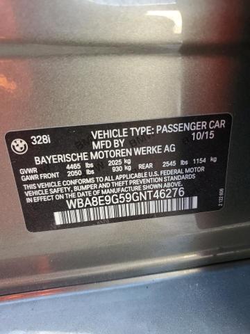 WBA8E9G59GNT46276 BMW 328 I Sulev