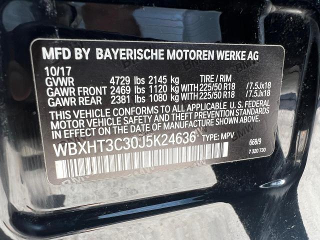 WBXHT3C30J5K24636 BMW X1 Xdrive28i