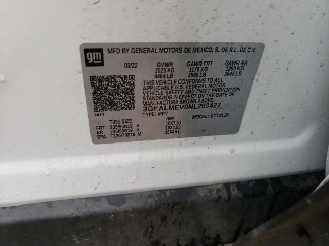 3GKALMEV0NL203427 GMC Terrain Sle