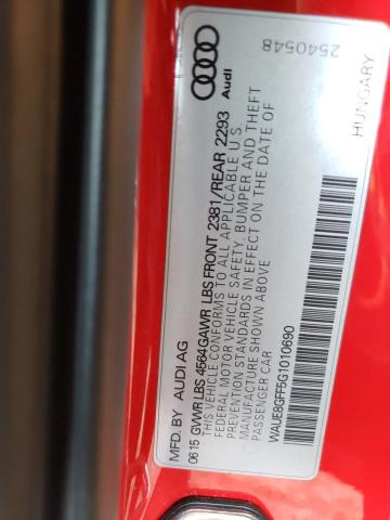 WAUE8GFF5G1010690 Audi A3 Premium Plus