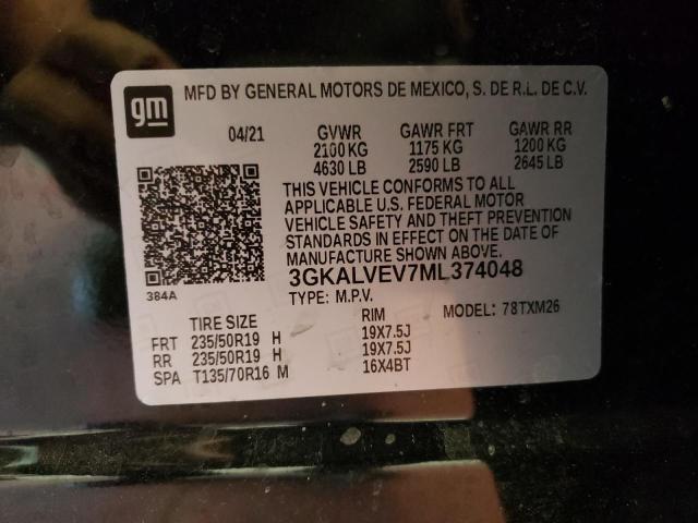 3GKALVEV7ML374048 GMC Terrain Slt