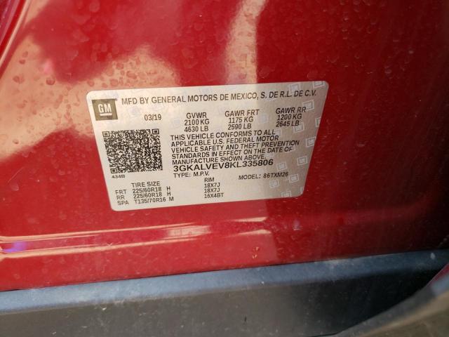 3GKALVEV8KL335806 GMC Terrain Slt
