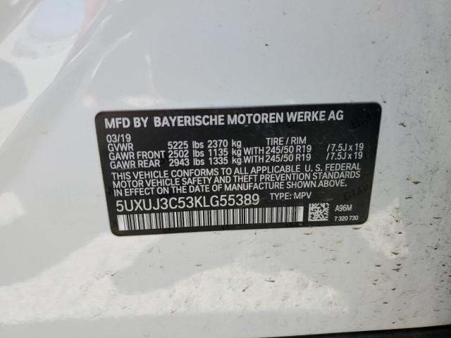 5UXUJ3C53KLG55389 BMW X4 Xdrive30i
