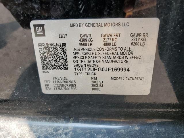 1GT12UEG0JF169994 GMC Sierra K2500 Denali
