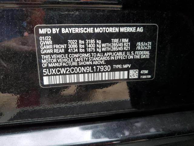 5UXCW2C00N9L17930 BMW X7 Xdrive40i