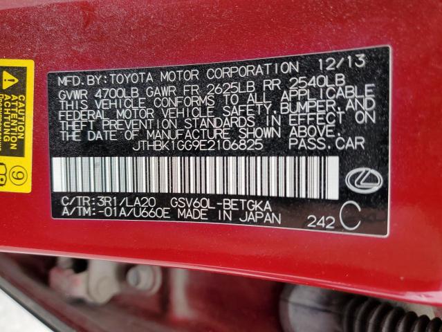 JTHBK1GG9E2106825 Lexus ES 350