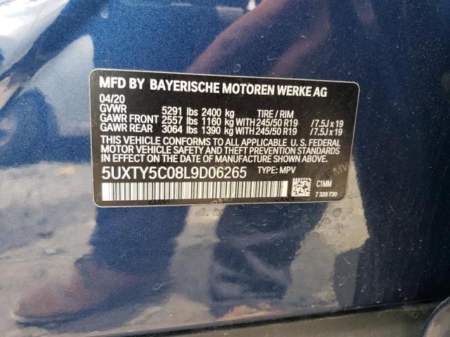 5UXTY5C08L9D06265 BMW X3 Xdrive30i