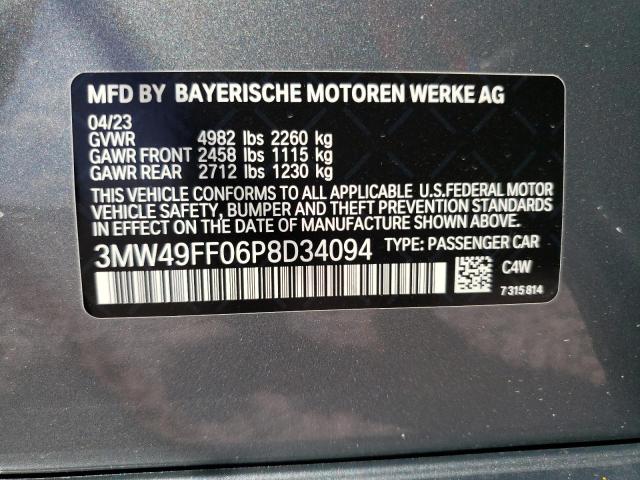 3MW49FF06P8D34094 BMW M340XI