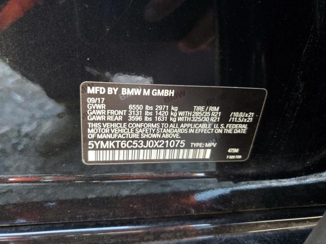 5YMKT6C53J0X21075 BMW X5 M