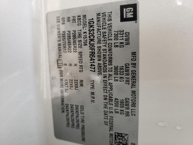 1GKS2CKJ6FR641477 GMC YUKON DENALI