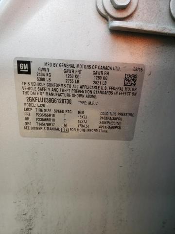 2GKFLUE38G6120730 GMC Terrain Slt