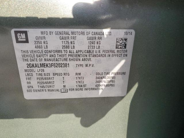 2GKALMEK3F6202381 GMC Terrain Sle