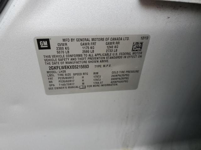 2GKFLWEKXE6215693 GMC Terrain Sle