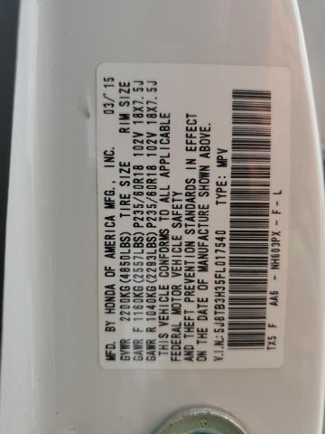 5J8TB3H35FL017540 Acura RDX