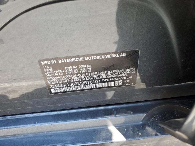 3MW5R1J09M8B70107 BMW 330I