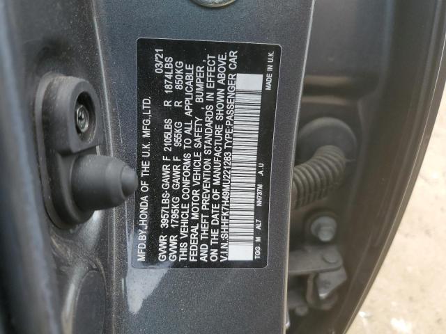 SHHFK7H49MU221283 Honda Civic Sport