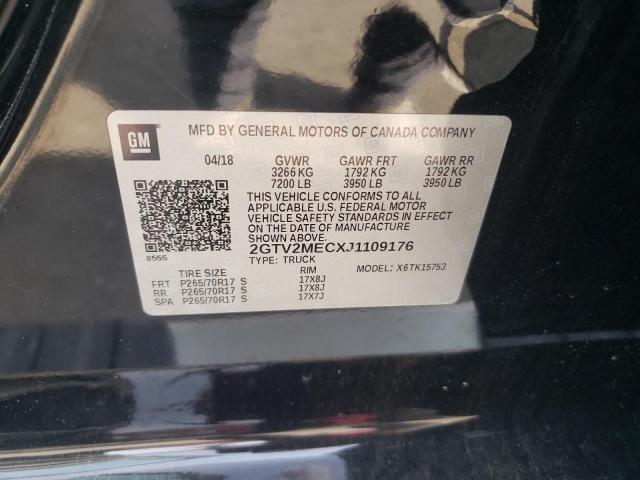 2GTV2MECXJ1109176 GMC Sierra K1500 Sle