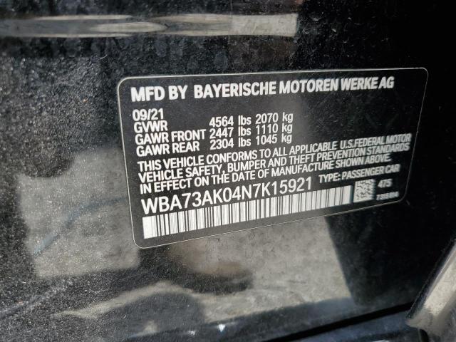 WBA73AK04N7K15921 BMW 228XI
