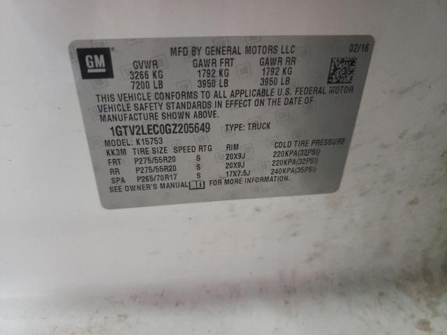 1GTV2LEC0GZ205649 GMC Sierra K1500