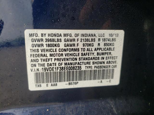 19VDE1F38EE008235 Acura ILX 20