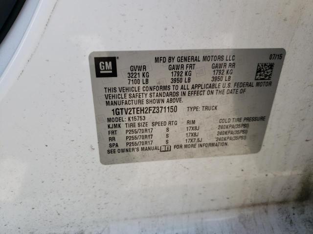 1GTV2TEH2FZ371150 GMC Sierra K1500