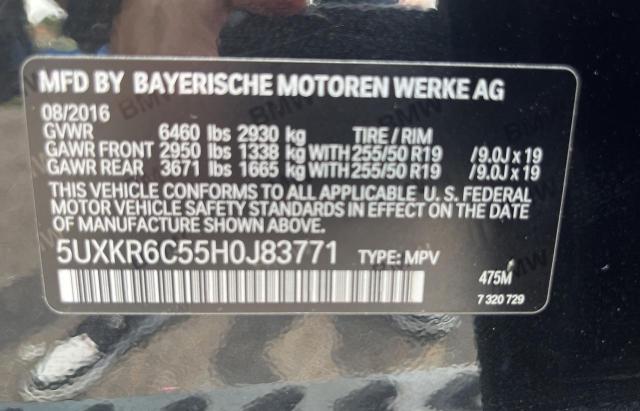 5UXKR6C55H0J83771 BMW X5 Xdrive50i