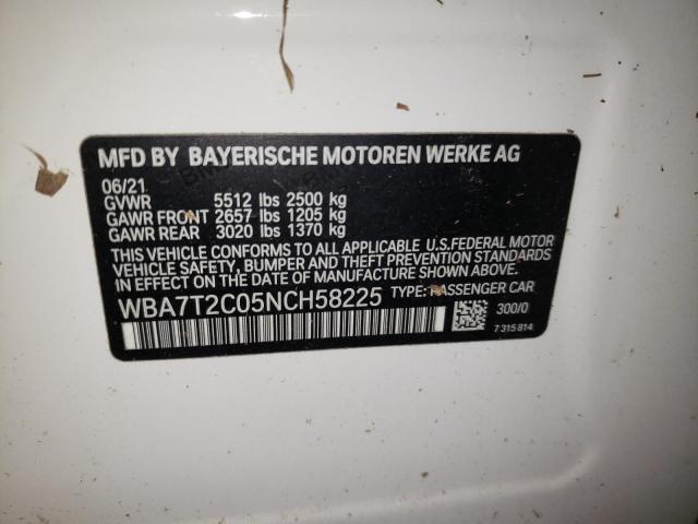 WBA7T2C05NCH58225 BMW 740 I