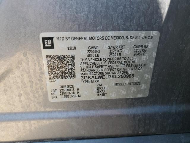 3GKALWEU7KL250985 GMC Terrain Slt