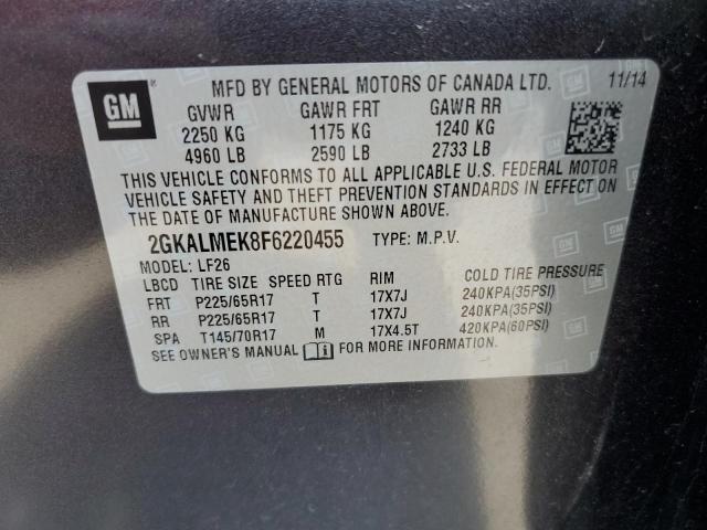 2GKALMEK8F6220455 GMC Terrain Sle