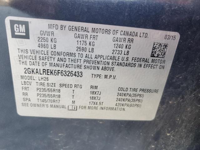 2GKALREK6F6326433 GMC Terrain Sle