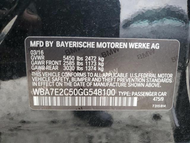 WBA7E2C50GG548100 BMW 740 I