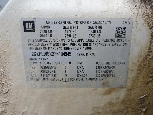 2GKFLWEK2F6104945 GMC Terrain Sle