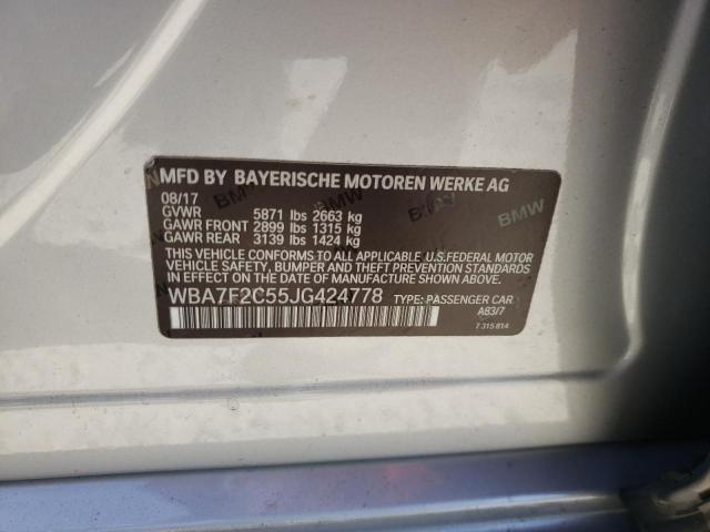 WBA7F2C55JG424778 BMW 750 Xi