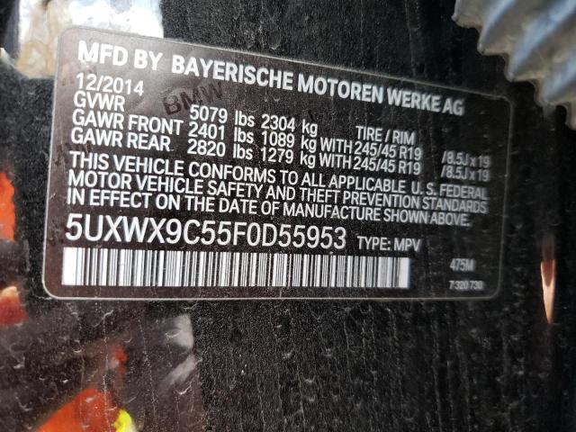 5UXWX9C55F0D55953 BMW X3 Xdrive28i