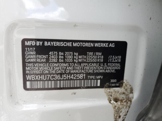 WBXHU7C36J5H42581 BMW X1 Sdrive28i