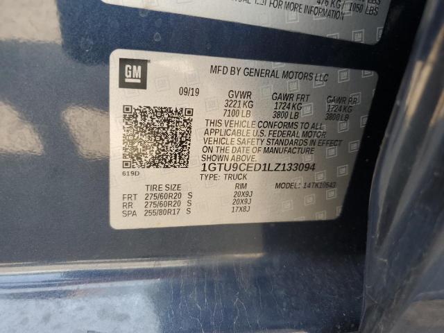 1GTU9CED1LZ133094 GMC Sierra K1500 Elevation