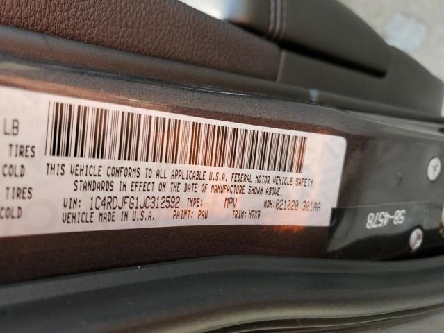 1C4RDJFG1JC312592 Dodge Durango Ssv