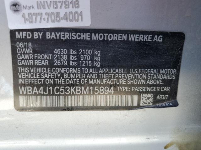 WBA4J1C53KBM15894 BMW 430i Gran Coupe