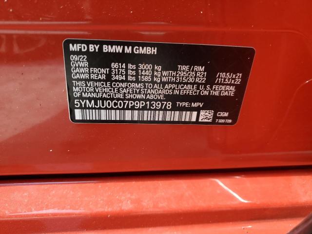 5YMJU0C07P9P13978 BMW X5 M