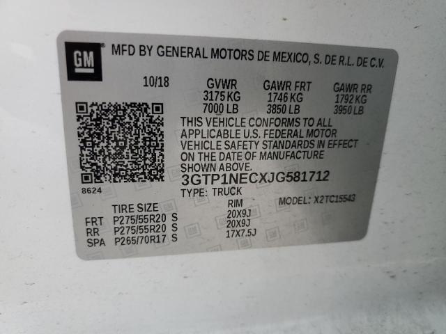 3GTP1NECXJG581712 GMC Sierra C1500 Slt