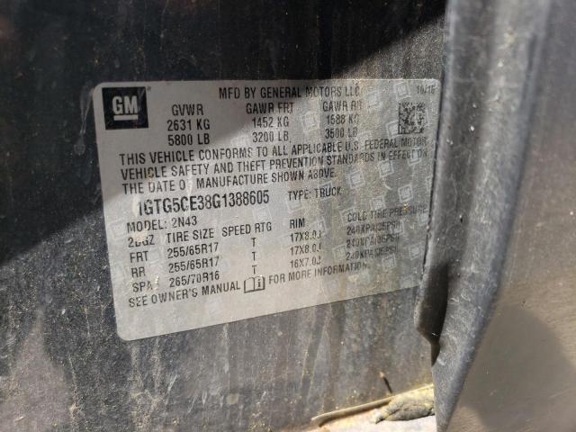 1GTG5CE38G1388605 GMC CANYON SLE