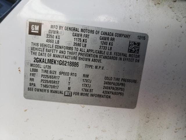 2GKALMEK1G6218886 GMC Terrain Sle