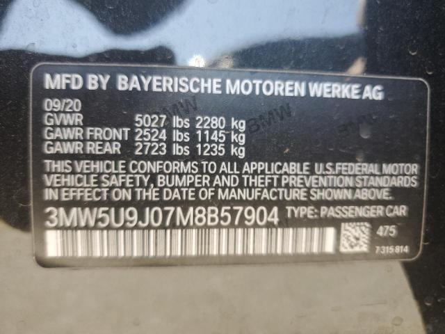 3MW5U9J07M8B57904 BMW M340XI