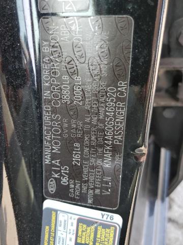 KNAFK4A60G5469520 KIA FORTE LX
