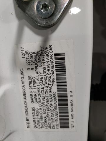 19UUB3F60JA006550 Acura Tlx Tech+a
