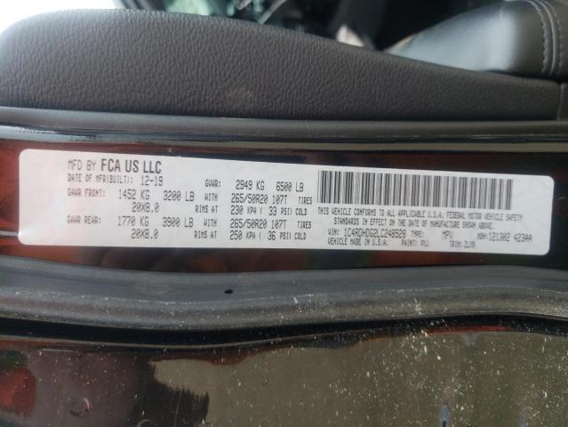1C4RDHDG2LC248528 Dodge DURANGO GT